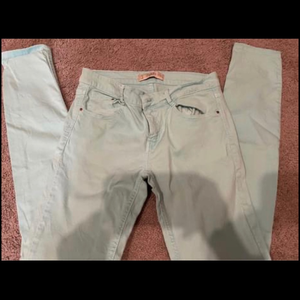 Good condition Zara light turquoise jeans size 28